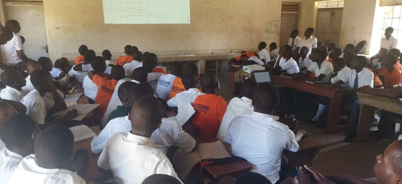Senior Three learners in a lesson